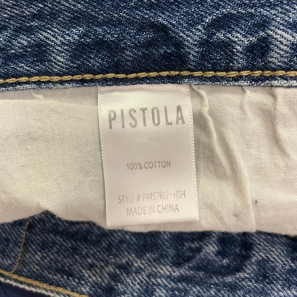 Pistola Nova Relaxed High Waist Cut Off Shorts - Picture 4 of 4